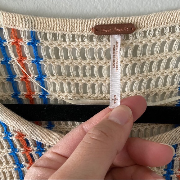 🆕 EUC Free People Babes Only Stripe Knit Top size small - Picture 7 of 14